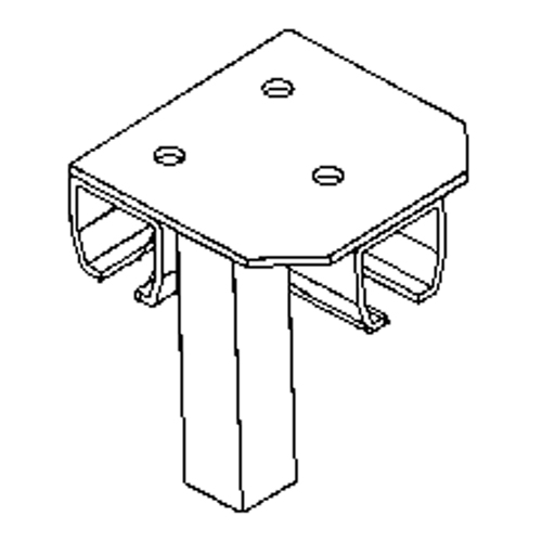 Floor Mount Curtain Partition Connector Solutions industrielles ALPHA