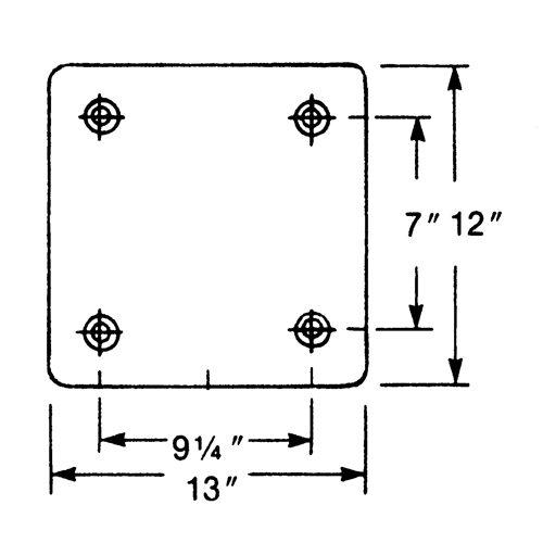 Butoirs de quai en caoutchouc moul&eacute;s, Caoutchouc, 13" la x 4" p x 12" h Solutions industrielles ALPHA