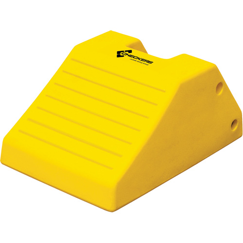 Heavy-Duty Wheel Chocks, Polyurethane, Safety Yellow, 14-9/10" W x 21-9/10" D x 10-3/5" H Solutions industrielles ALPHA