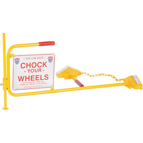 Single Rail Chock With Flag Rail Combo Solutions industrielles ALPHA