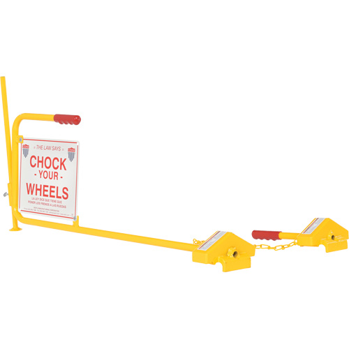 Single Rail Chock With Flag Rail Combo Solutions industrielles ALPHA