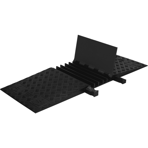 Protecteur de c&acirc;ble ADA/DDA &agrave; profil bas Guard Dog, 5 canaux, 18" lo x 50" la x 1,875" h Solutions industrielles ALPHA