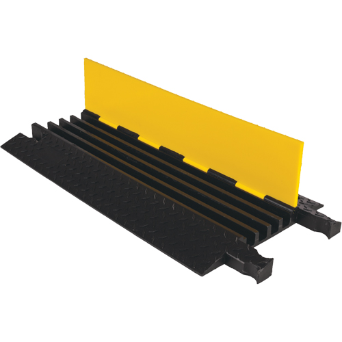 Protecteur de c&acirc;ble robuste Yellow Jacket, 4 canaux, 36" lo x 17,5" la x 2" h Solutions industrielles ALPHA