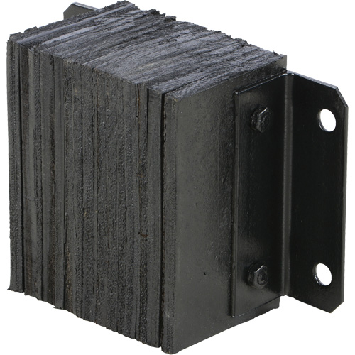 Butoir de quai lamell&eacute;, Horizontal, Caoutchouc, 12" la x 6" p x 10" h Solutions industrielles ALPHA