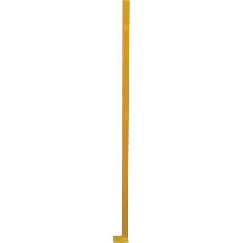 Adjustable Perimeter Guard Corner Post, 4" W x 72" H, Yellow Solutions industrielles ALPHA