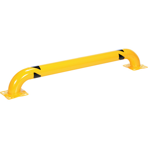 Protecteur de r&acirc;telier &agrave; profil bas, 5,3' la x 0,74' h, Jaune Solutions industrielles ALPHA