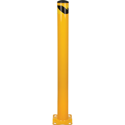 Bollard, Steel, 48" H x 4-1/2" W, Yellow Solutions industrielles ALPHA