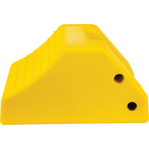 Cale de roue robustes, Ur&eacute;thane, Jaune, 15-1/2" la x 17-7/10" p x 10" h Solutions industrielles ALPHA