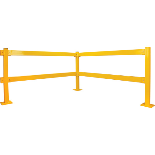 Garde-corps Lift-Out, Acier, 3' lo x 4" h, Jaune s&eacute;curit&eacute; OSHA Solutions industrielles ALPHA