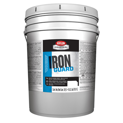 Industrial Iron Guard&reg; Water-Based Enamel, 5 gal., Pail, White Solutions industrielles ALPHA