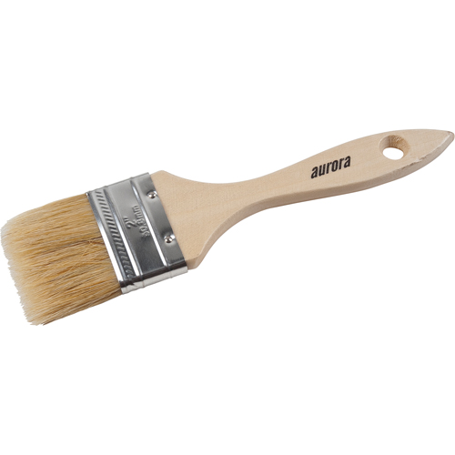 Pinceaux s&eacute;rie AP200, Soie blanche, Manche Bois, Largeur de 2" Solutions industrielles ALPHA
