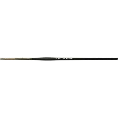 Flat Bristle Artist Brush, 6 mm Brush Width, Red Sable, Wood Handle Solutions industrielles ALPHA