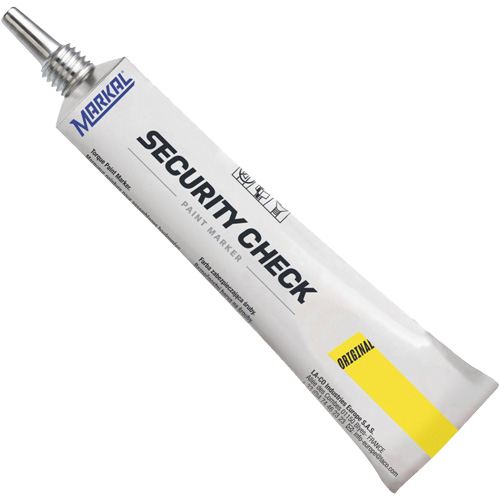 Marqueur de peinture de contr&ocirc;le de s&eacute;curit&eacute;, 1,7 oz, Tube, Jaune Solutions industrielles ALPHA