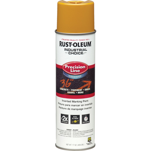 Peinture de marquage lin&eacute;aire de pr&eacute;cision &agrave; base d'eau M1800, 17 oz, Canette a&eacute;rosol Solutions industrielles ALPHA