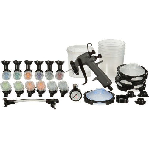 Performance Industrial Spray Gun System, 1/4" NPT Air Inlet, 13 CFM, Tankless Capacity, 145 PSI Solutions industrielles ALPHA
