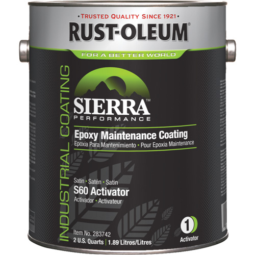 Rev&ecirc;tement dentretien &eacute;poxydique &agrave; base deau Sierra S60 partie 1 activateur, Gallon Solutions industrielles ALPHA