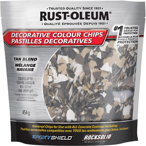 Decorative Colour Chips, 474 g, Bag, Tan Blend Solutions industrielles ALPHA