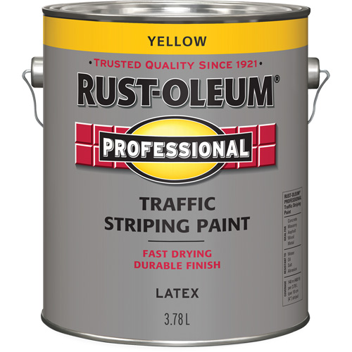 Peinture pour traçage de lignes de circulation, Jaune, 3,78 L, Cruche Solutions industrielles ALPHA