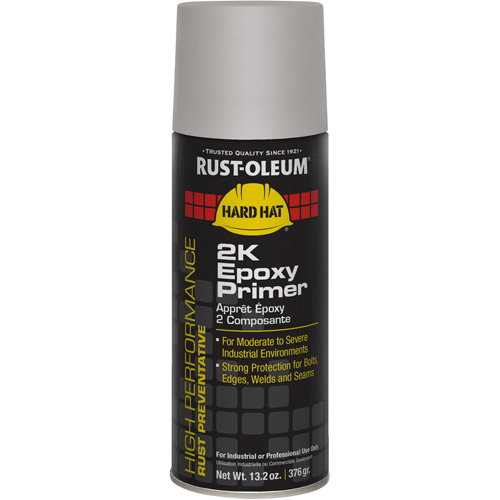 Appr&ecirc;t &eacute;poxydique 2K &agrave; haute performance en a&eacute;rosol du syst&egrave;me V2300, Gris, 13 oz, Canette a&eacute;rosol Solutions industrielles ALPHA
