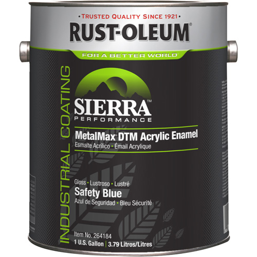 &eacute;mail acrylique DTM Sierra Performance MetalMax Plus, Gallon, Bleu Solutions industrielles ALPHA