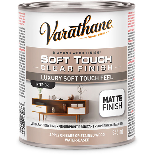 Rev&ecirc;tement &agrave; fini diamant pour bois Varathane, 946 ml, Transparent, Mat Solutions industrielles ALPHA