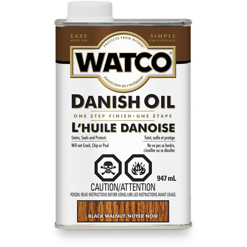 Huile danoise Watco, 947 ml, Noyer noir, Transparent Solutions industrielles ALPHA