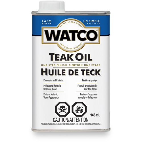 Watco&reg; Teak Oil, 946 ml, Clear, Transparent Solutions industrielles ALPHA