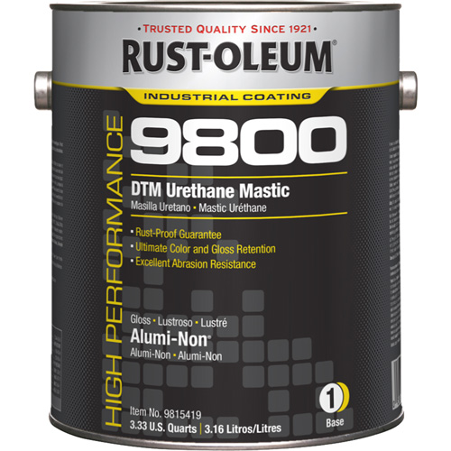 Syst&egrave;me de mastic &agrave; lur&eacute;thane 9800 DTM, 1 gal., Alumi-Non, Brillant Solutions industrielles ALPHA
