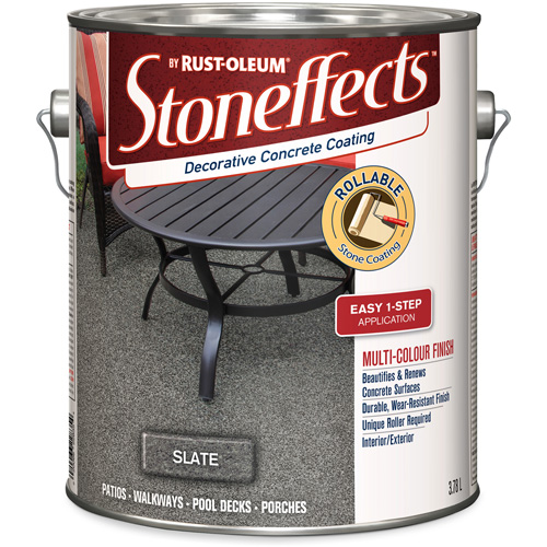 Stoneffects Decorative Concrete Coating, 3.4 L, Solvent-Based, Textured, Grey Solutions industrielles ALPHA