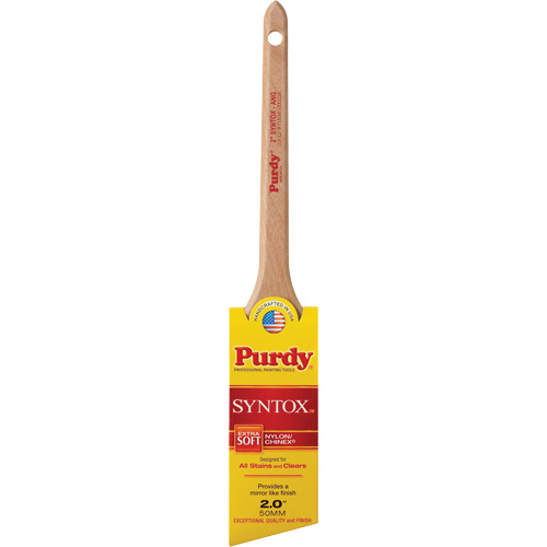 Syntox Angular Brush, Synthetic, Wood Handle, 2" Width Solutions industrielles ALPHA