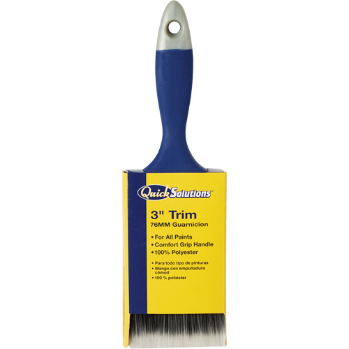 Pinceau &agrave; garniture Quick Solutions, Polyester, Manche Plastique, Largeur de 3" Solutions industrielles ALPHA