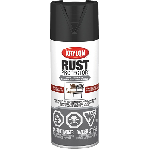 Rust Protector&reg; Rust Converter Primer, Black Primer, Very Flat, 12 oz., Aerosol Can Solutions industrielles ALPHA