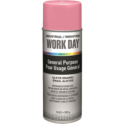 Peinture industrielle Work Day, Rose, Brillant, 10 oz, Canette a&eacute;rosol Solutions industrielles ALPHA