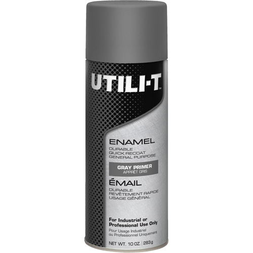 UTILI-T General Purpose Enamel Spray Paint, Grey Primer, 10 oz./283 g, Aerosol Can Solutions industrielles ALPHA