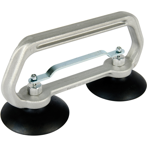 Vacuum Cups - Heavy-Duty Double Cup, 50 lbs. Capacity, 4", Pull-bar, 10" Handle Length Solutions industrielles ALPHA