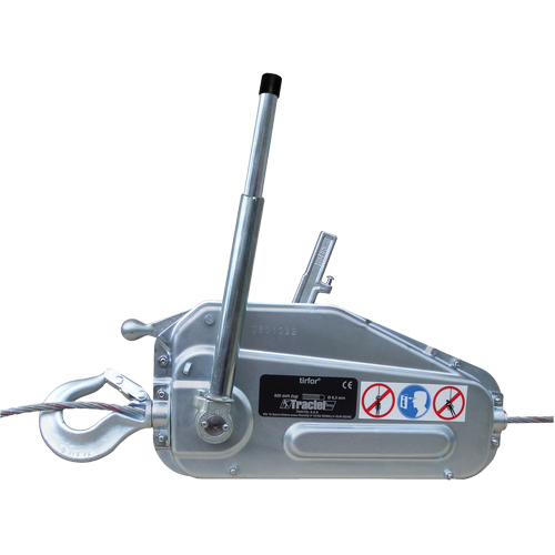Palan &agrave; c&acirc;ble d'acier Tirfor - TU17, Diam&egrave;tre du fil 5/16", Capacit&eacute; 2000 lb (1 tonne) Solutions industrielles ALPHA