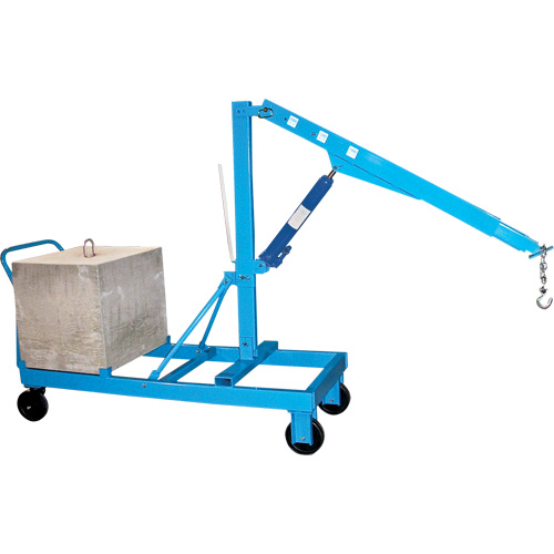 Potences de levage - Fl&egrave;che inverse, Lev&eacute;e 8', 2000 lb (1 tonne), 57" bras, 78" ha Solutions industrielles ALPHA