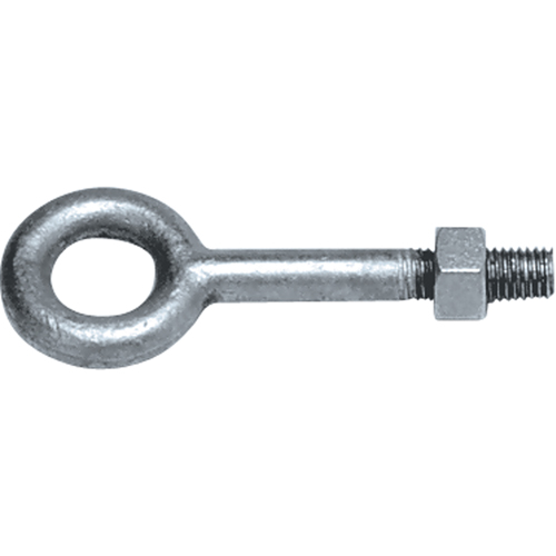 Eye Bolts, 3/8" Dia., 4-1/2" L, Galvanized, 1200 lbs. (0.6 tons) Capacity Solutions industrielles ALPHA