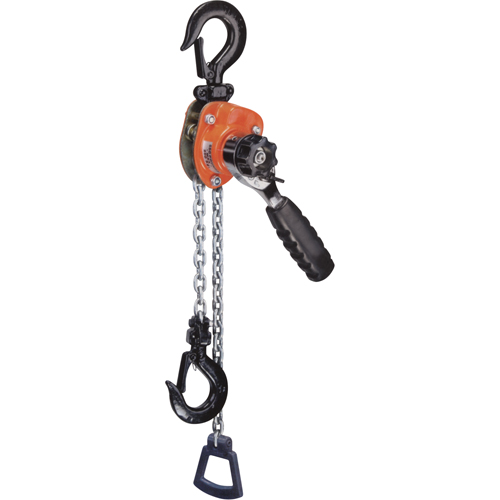 Series 602 Mini Ratchet Lever Hoist, 10' Lift, 550 lbs. (0.275 tons) Capacity, Steel Chain Solutions industrielles ALPHA