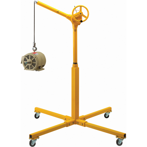 Hauts crochets &eacute;l&eacute;vateurs industriels avec base mobile, Capacit&eacute; 500 lb (0,25 tonne) Solutions industrielles ALPHA