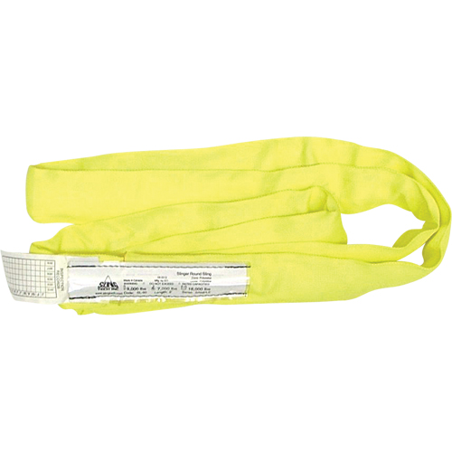 Round Slings, Yellow, 2" W x 6' L, 9000 lbs. Vertical Load Solutions industrielles ALPHA