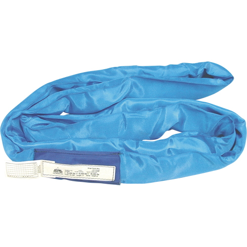 Round Slings, Blue, 4" W x 8' L, 23000 lbs. Vertical Load Solutions industrielles ALPHA