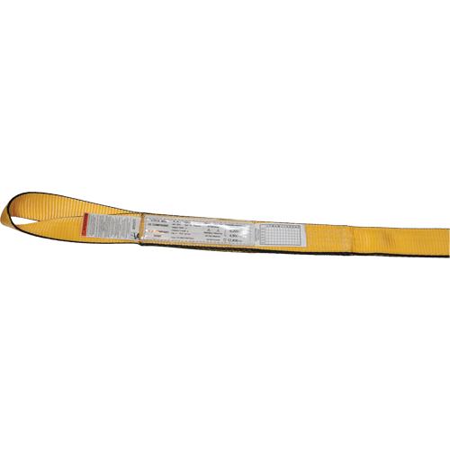 Nylon Slings, Single Ply, Twisted Eye, Type 4, 4" W x 3' L, 6200 lbs. Vertical Load Limit Solutions industrielles ALPHA