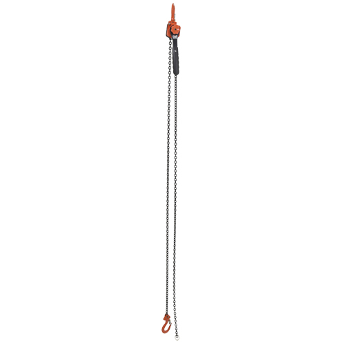 Mini palan &agrave; levier, Lev&eacute;e 10', Cabacit&eacute; 1000 lb (0,5 tonne), Chaîne en Acier Solutions industrielles ALPHA