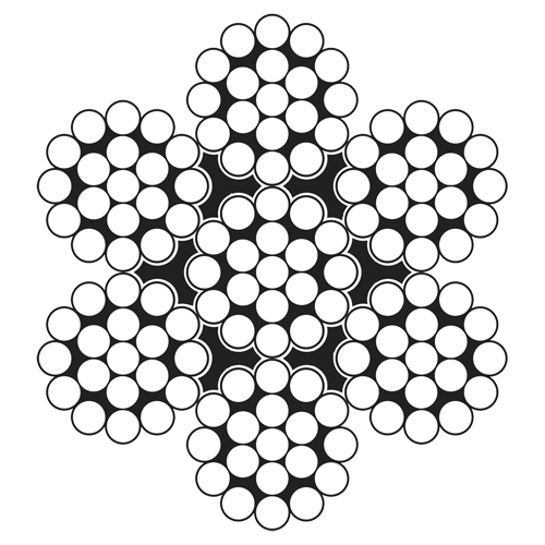 C&acirc;ble m&eacute;tallique, 500' (152,4 m) x 3/16", 4200 lb (2,1 tonnes), Galvanis&eacute; Solutions industrielles ALPHA