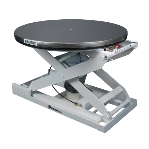 Positionneur pour palette &agrave; nivellement automatique EZ Loader E - plateforme en acier inoxydable, 43" lo x 43" la, Capacit&eacute; 4000 lb Solutions industrielles ALPHA