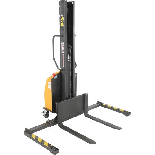 Narrow Mast Powered Lift Stacker, Electric Operated, 1000 lbs. Capacity, 63" Max Lift Solutions industrielles ALPHA