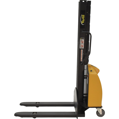 Narrow Mast Powered Lift Stacker, Electric Operated, 1000 lbs. Capacity, 63" Max Lift Solutions industrielles ALPHA