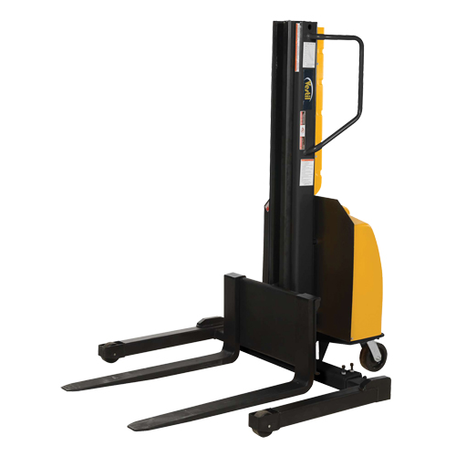 Gerbeur motoris&eacute; avec m&acirc;t &eacute;troit, Fonctionnement &eacute;lectrique, Capacit&eacute; 1500 lb, Lev&eacute;e max 98" Solutions industrielles ALPHA