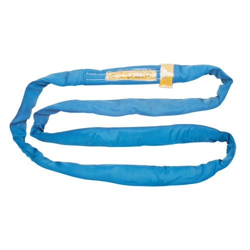 Polyester Round Sling, Blue, 4" W x 6' L, 23000 lbs. Vertical Load Solutions industrielles ALPHA
